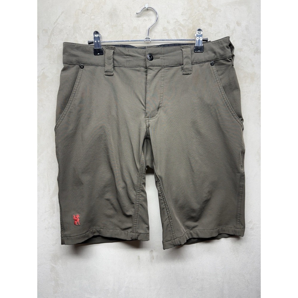 Chrome Industries Folsom Shorts Mens 32 Olive Green Cycling Bike Commuter AP-180